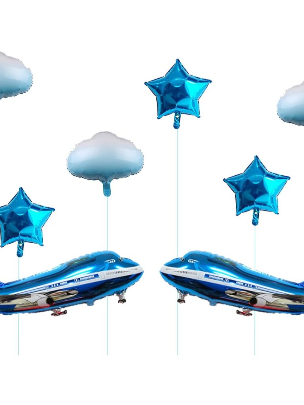 31inch Large Airplane Blue Party Decoration Airplane Balloon Birthday Party Supp